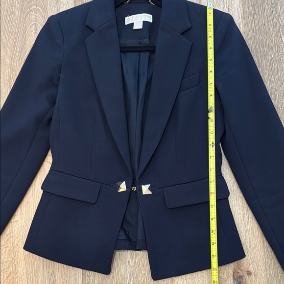 Michael Kors Navy Blue Blazer with Gold Accents - Picture 4 of 4
